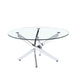 Round Table With Angular Slanted Legs Home Essentials