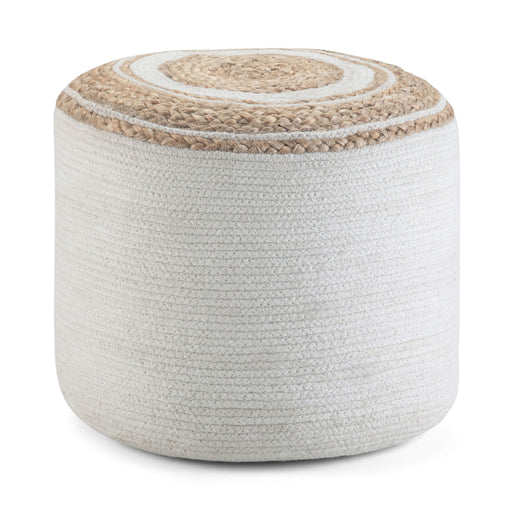 Serena - Handcrafted Round Braided Pouf Simpli-Home