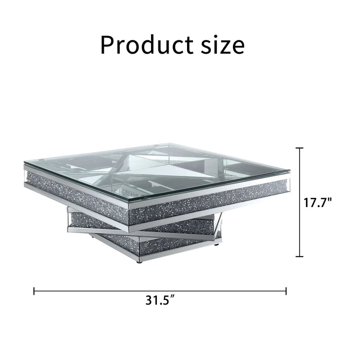 Coffee Table - Silver - Mirror Home Essentials