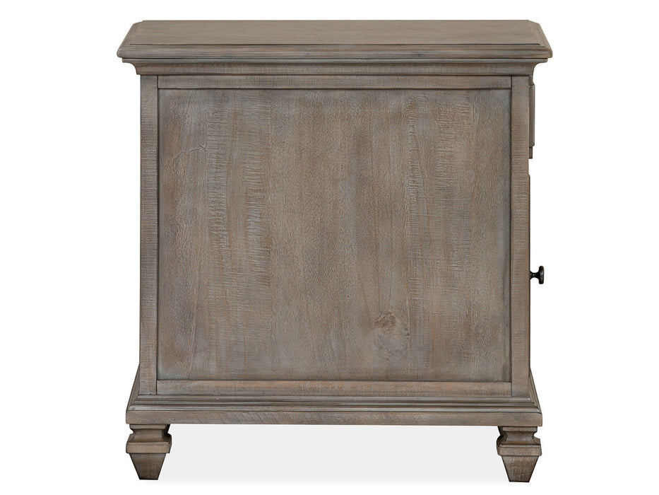 Lancaster - Chairside End Table - Dove Tail Gray Magnussen Furniture