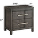 Nightstand With 2 Drawers Design Home Essentials