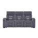 Austin - Reclining Sofa With Storage Arms - Gray Global Furniture USA