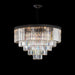 Michael Amini Lighting - Allure 21-Light Round Crystal Chandelier - Matte Black / Pearl Silver Michael Amini
