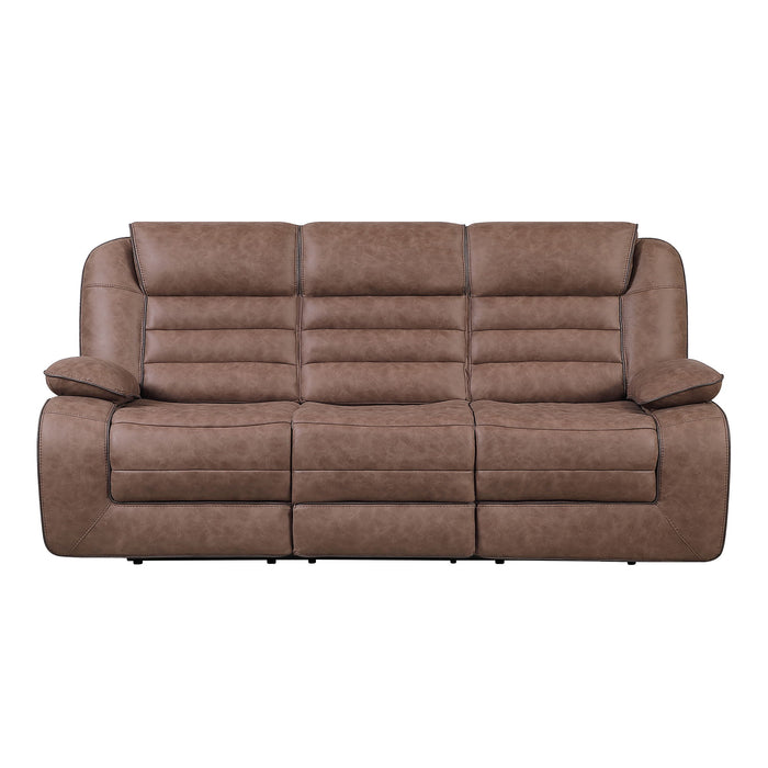 Lucius - Reclining Sofa With Manual Recline - Brown Global Furniture USA