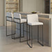 Fuji - Contemporary High Back Barstool Elegant Design Lumi Source
