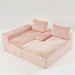 Modular Sofa, Convertible Twin Seat With Chaise Lounge Home Essentials