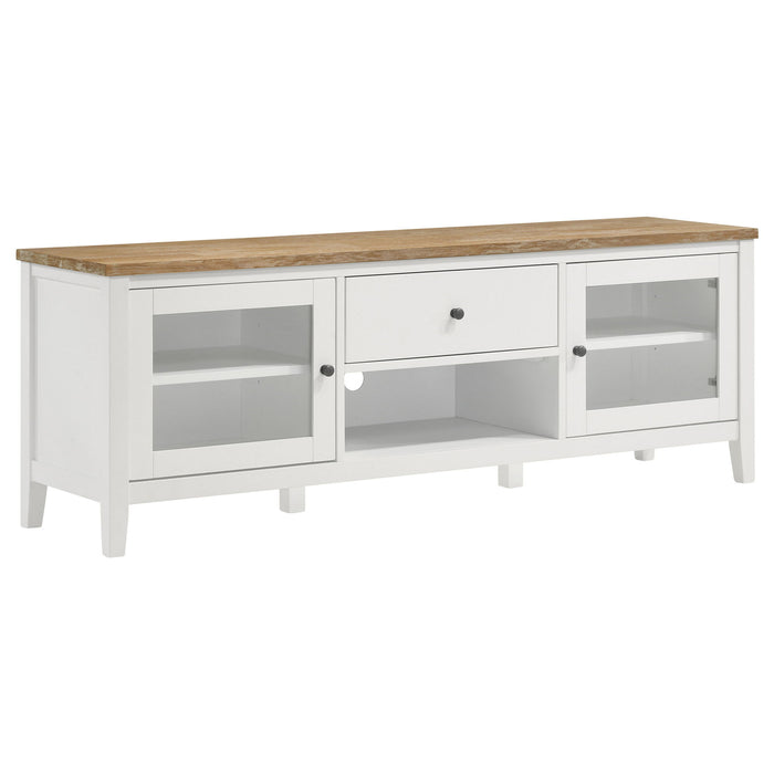 Evanston - 3 Piece 67" TV Stand - White Furniture Max
