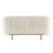 Martina - Loveseat With 2 Pillows - Ivory Velvet ACME