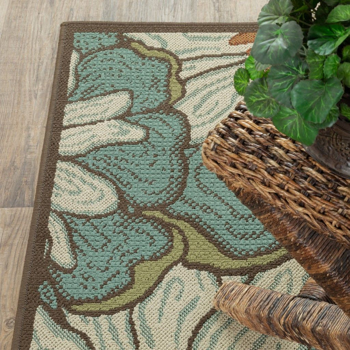 8' X 11' Indoor / Outdoor Area Rug - Blue