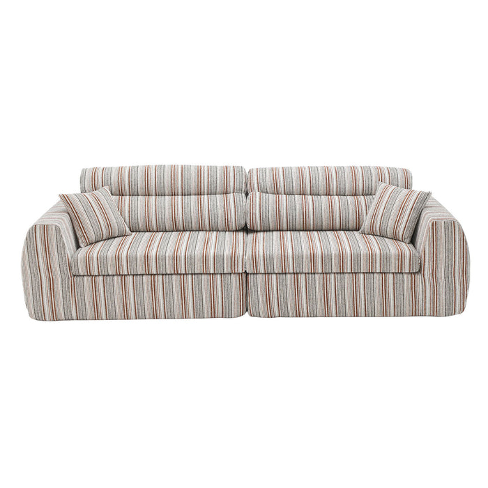 3 Seater, Couch With Throw Pillows For Living Room Home Essentials