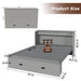 Full Murphy Bed With Storage Drawers, Charging Station, Foldable Panels, And Silent Swivel Wheels Home Essentials