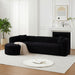L - Shape Boneless Cloud Couch With 2 Throw Pillows For Living Room Home Essentials