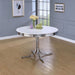 Retro Round Dining Table - White Furniture Max
