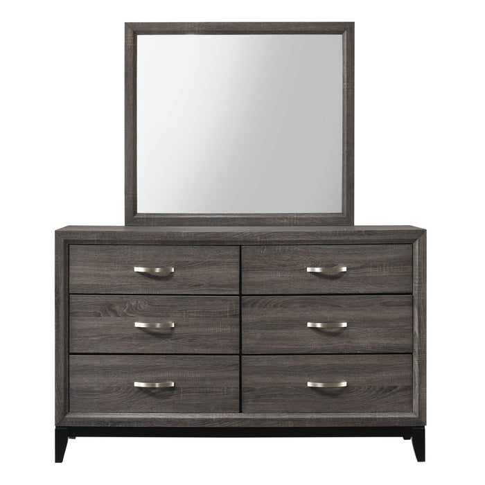 Contemporary 6 Drawer Dresser With Handles
