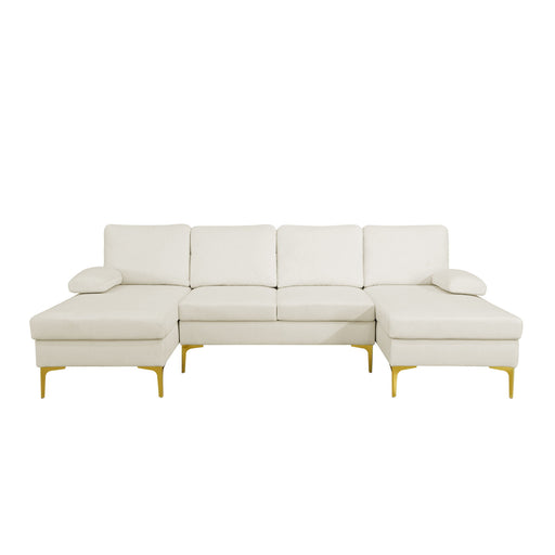 U - Shaped Sectional Sofa With Double Chaise Home Essentials