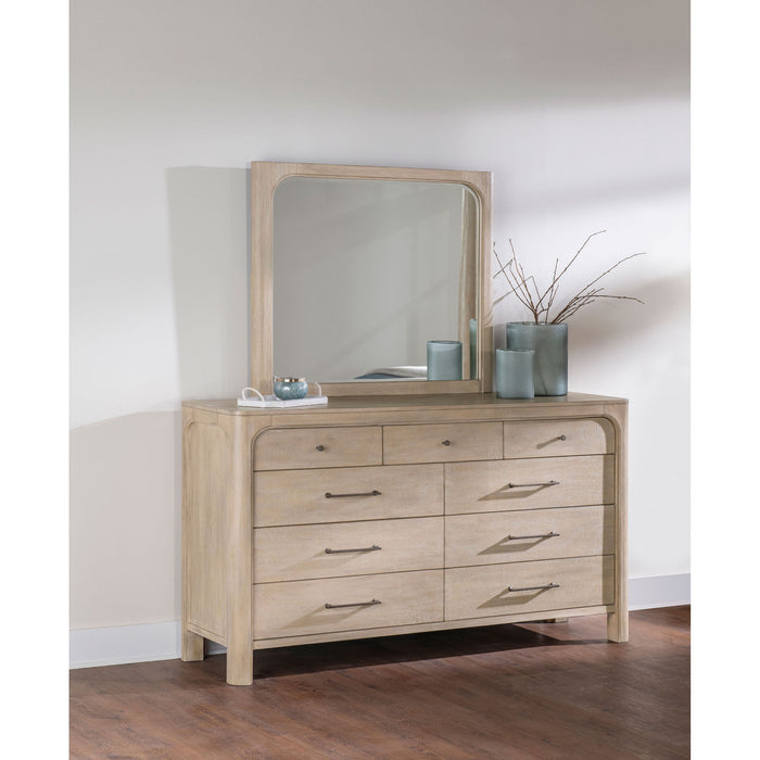 Flores - 9 Drawer Dresser With Mirror - Mango Color Furniture Max