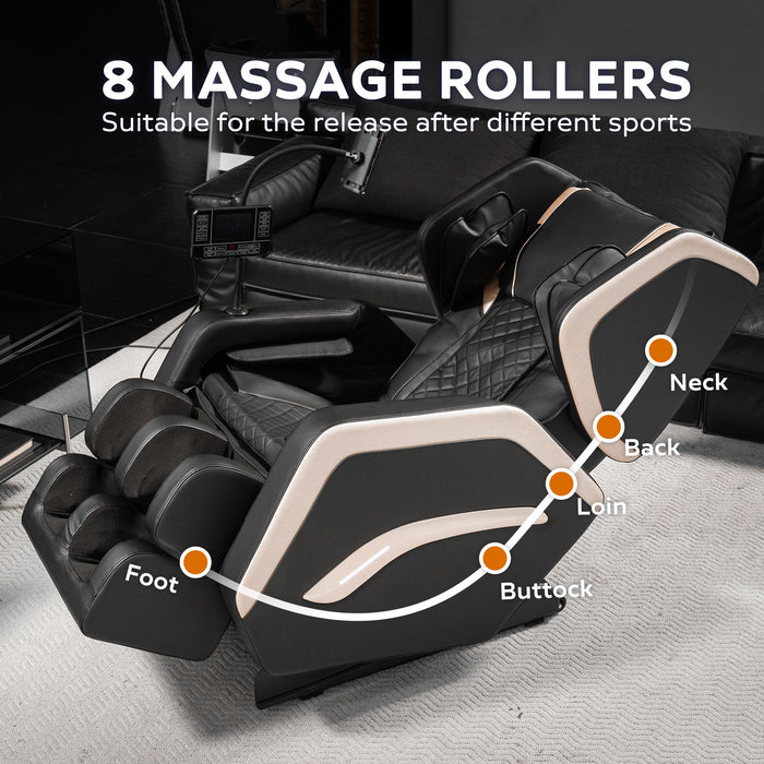 Zero Gravity Massage Chair Recliner & 10 Massage Heads And Full Body Air Pressure - Black Home Essentials