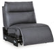 ModZ - Power Armless Recliner With Adjustable Headrest - Blue Benchcraft®