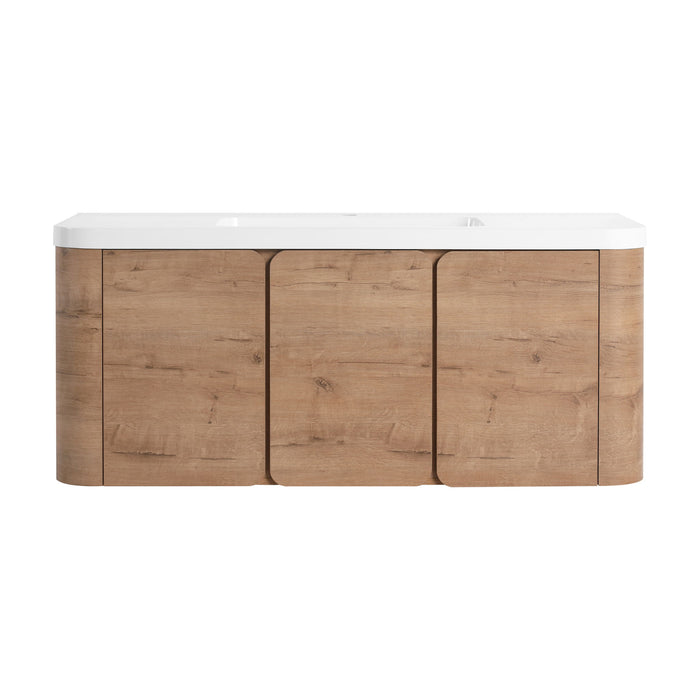 Wall Mounted Bathroom Vanity With Sink, 3 Soft Close Doors Home Essentials