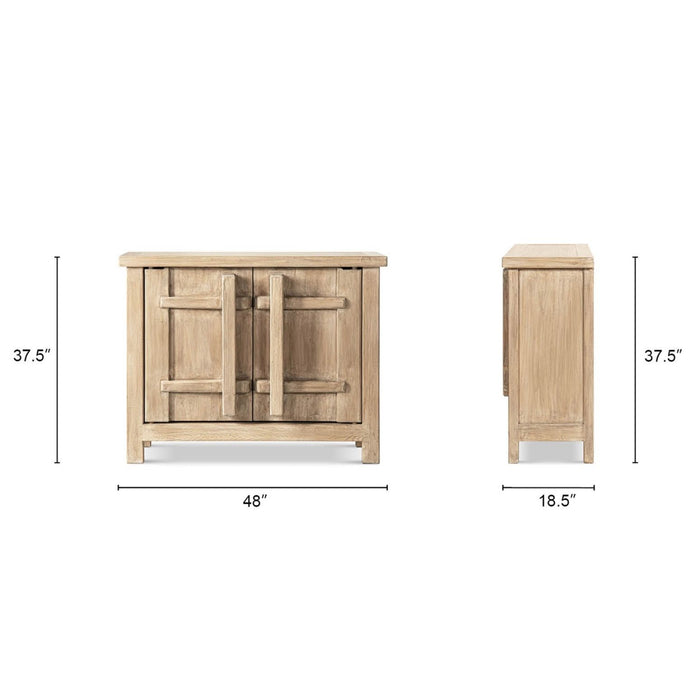 Rowan - 2 Door Accent Cabinet - Natural Jennifer Taylor Home