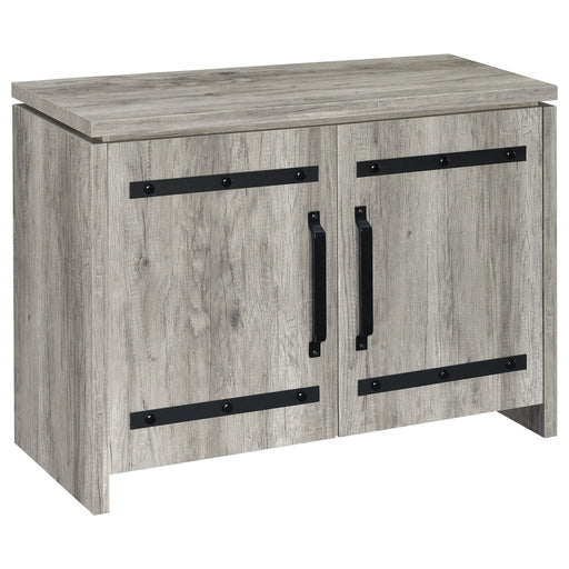 2 Door Accent Cabinet With Accents - Gray Furniture Max