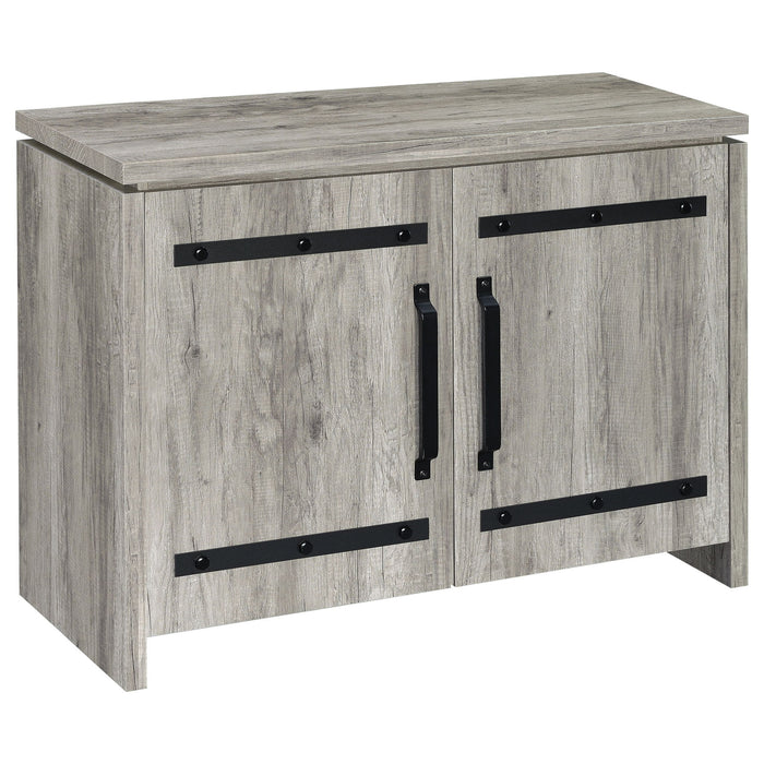 2 Door Accent Cabinet With Accents - Gray Furniture Max