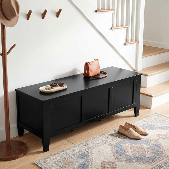 Brooklyn - Storage Bench - Black Simpli-Home