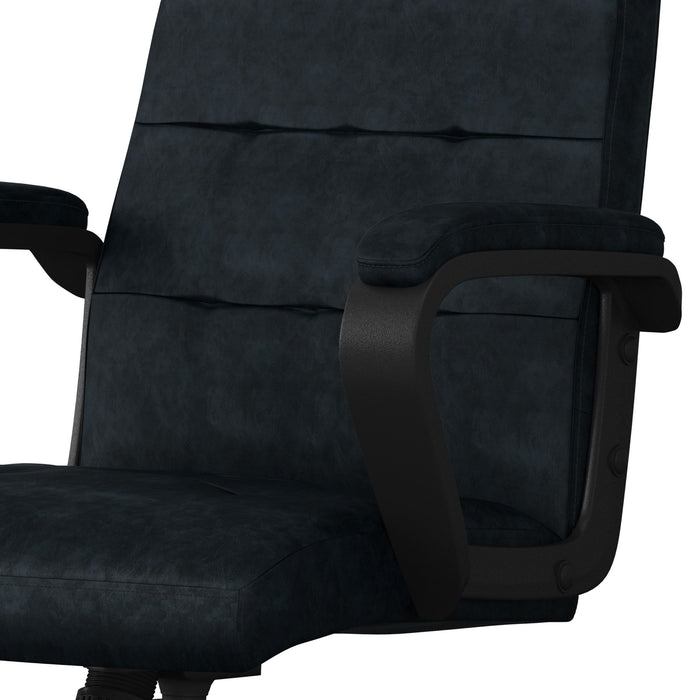 Brewer - Swivel Office Chair - Distressed Blue Simpli-Home