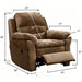 Electric Recliner Chair With USB Port And Gentle Lumbar Massage - Brown Home Essentials