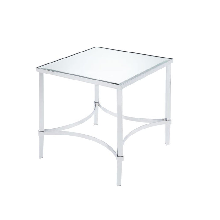 Petunia - End Table - Mirrored & Chrome ACME