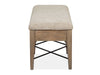 Paxton Place - Bench With Upholstered Seat - Dovetail Gray Magnussen Furniture