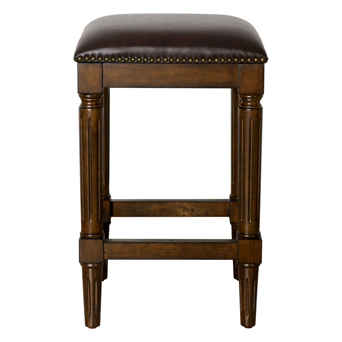 Square Stool With Upholstered Seat Home Essentials