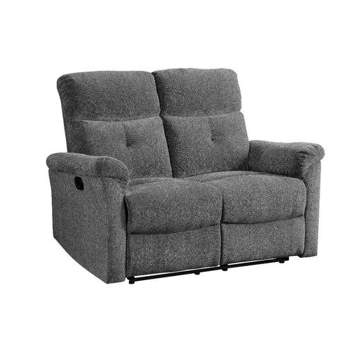 Treyton - Motion Loveseat - Gray Chenille ACME