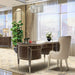 Michael Amini Lighting - Facets 6-Light Crystal Chandelier - Chrome Michael Amini