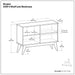 Draper - Handcrafted Low Bookcase Simpli-Home