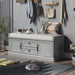 Hearth & Haven Daisy - Storage Bench With 2 Drawers And 2 Cabinets Hearth and Haven