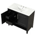 36" Bathroom Vanity With Sink, Frame Cabinet With Doors And Drawers - Black Hearth and Haven