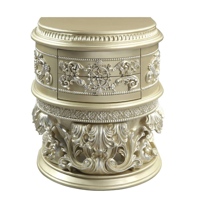 Vatican - Nightstand - Champagne Silver