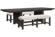 Plum Creek - Trestle Dining Table Set Magnussen Furniture