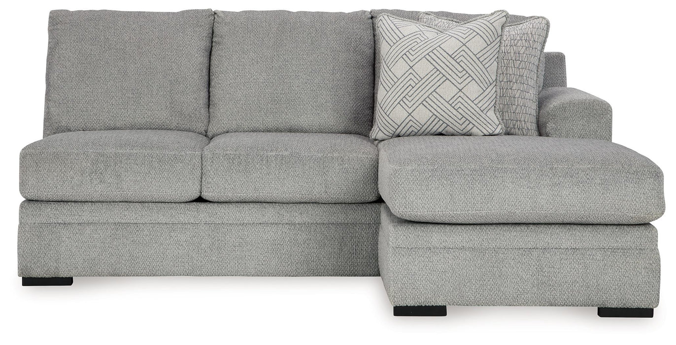 Casselbury - Raf Sofa Chaise - Cement Signature Design by Ashley®