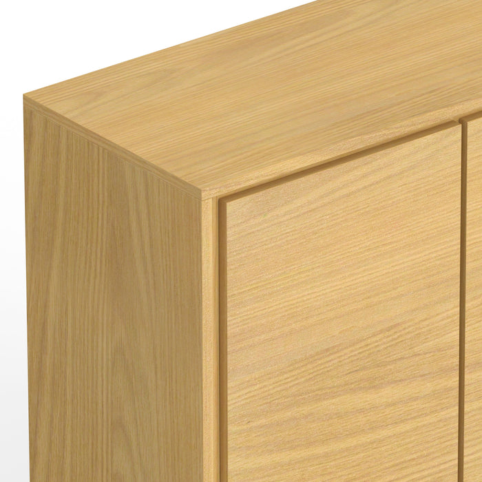 Lowry - Medium Storage Cabinet - Oak Veneer