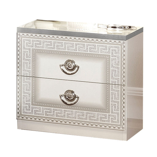 Aida - Nightstand - White / Silver Camelgroup Italy