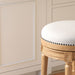 Rustic Elegance Backless Swivel Stool Home Essentials