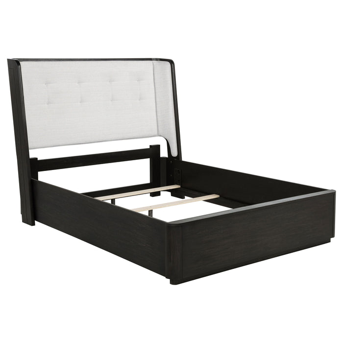 Bangor - Wingback Bed With Upholstered Headboard Furniture Max