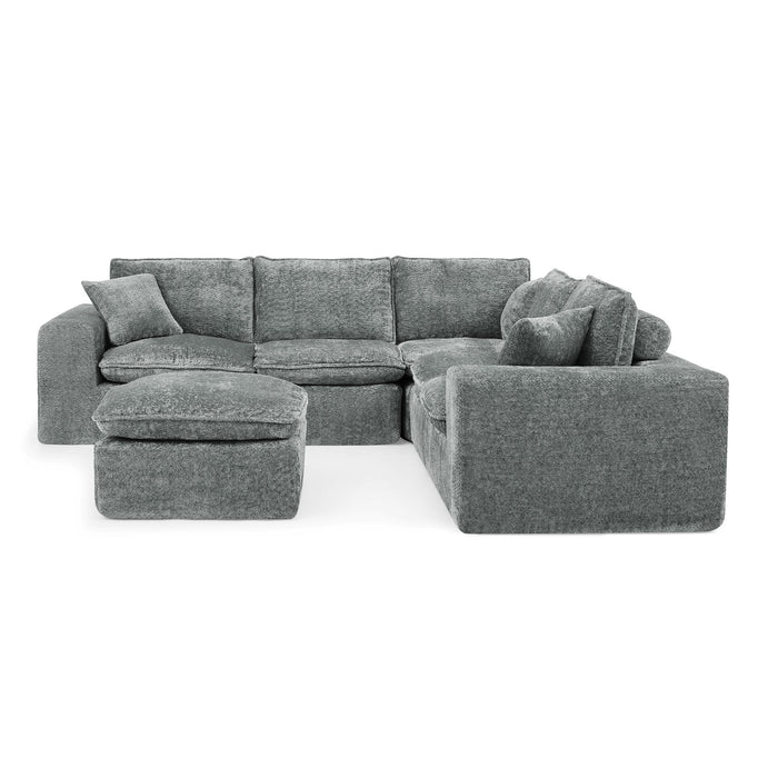 Sectional Sofa With Moveable Ottoman Home Essentials