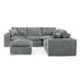 Sectional Sofa With Moveable Ottoman Home Essentials