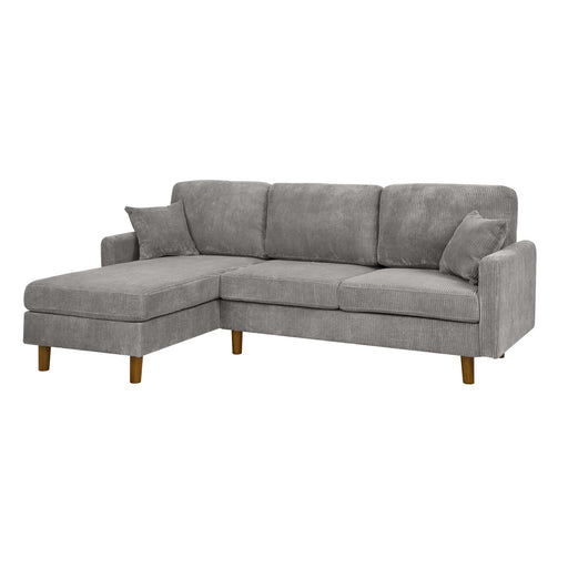 Upholstered Sectional With Toss Pillows Home Essentials