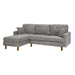 Upholstered Sectional With Toss Pillows Home Essentials