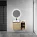 Mounted Bathroom Vanity With Art Sink, Storage Shelves, Soft Close Door Home Essentials