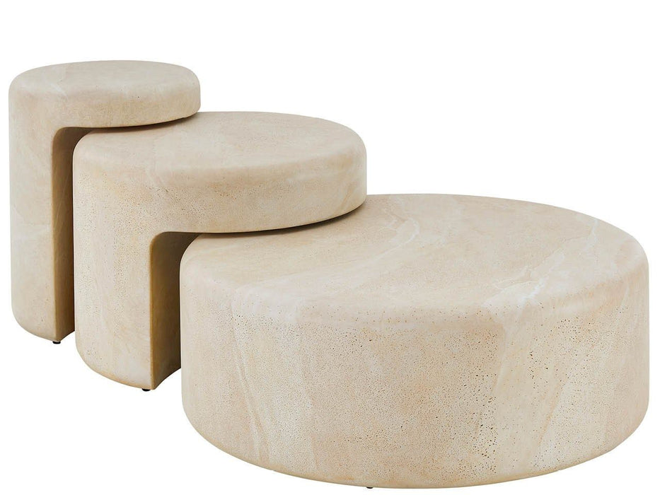 Modern / Mist & Veil - Nimbus Nesting Tables - Beige Universal Furniture